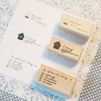 【Partialafra】Wooden Stamp - "Memo" Series