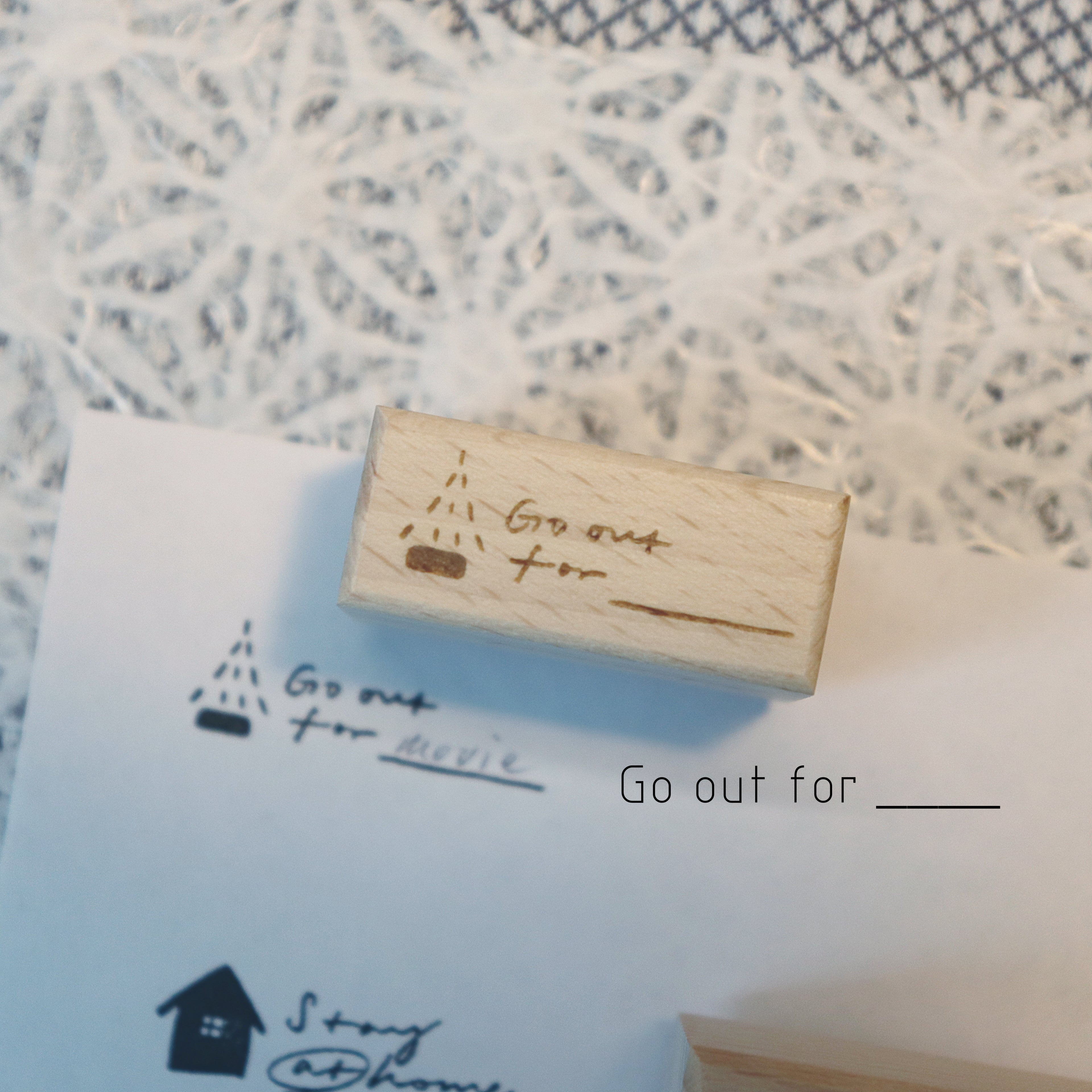 【Partialafra】Wooden Stamp - "Memo" Series