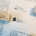 【Partialafra】Wooden Stamp - "Memo" Series