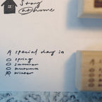 【Partialafra】Wooden Stamp - "Memo" Series