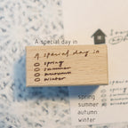 【Partialafra】Wooden Stamp - "Memo" Series