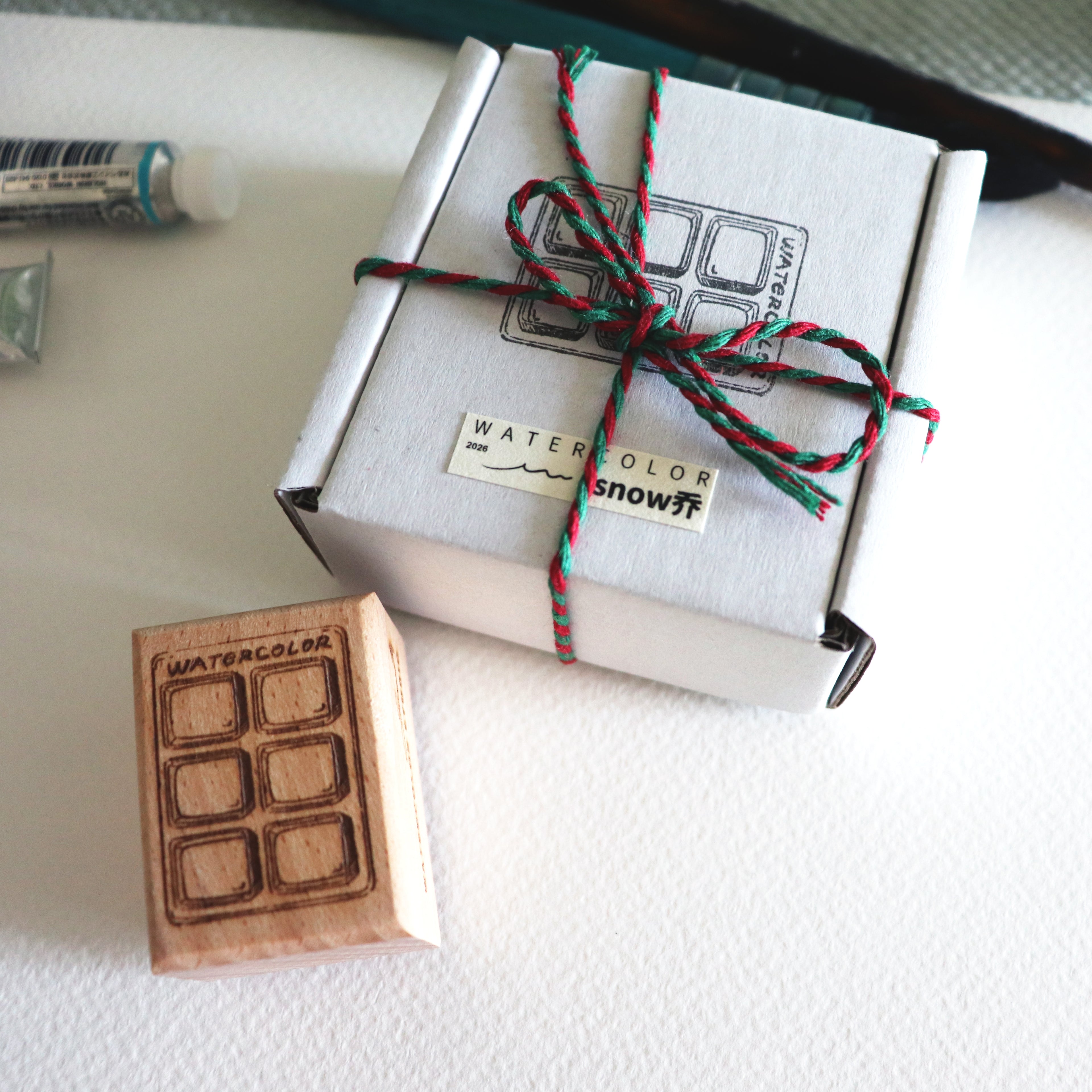 [Snow Joe] Watercolor Palette Swatch Stamp - 6 Colors