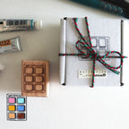 [Snow Joe] Watercolor Palette Swatch Stamp - 6 Colors