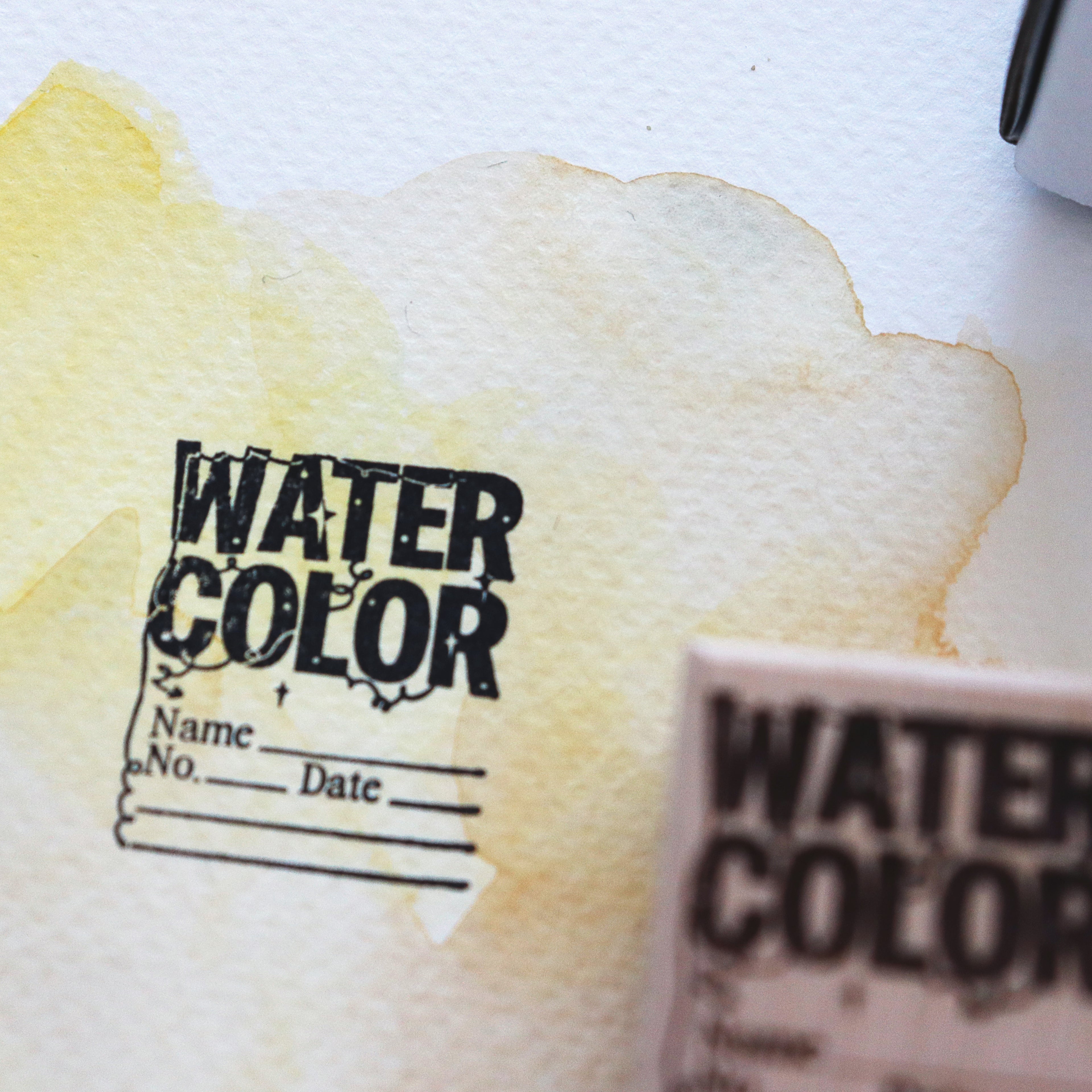 [Snow Joe] Wood Stamp - Watercolor Swatch