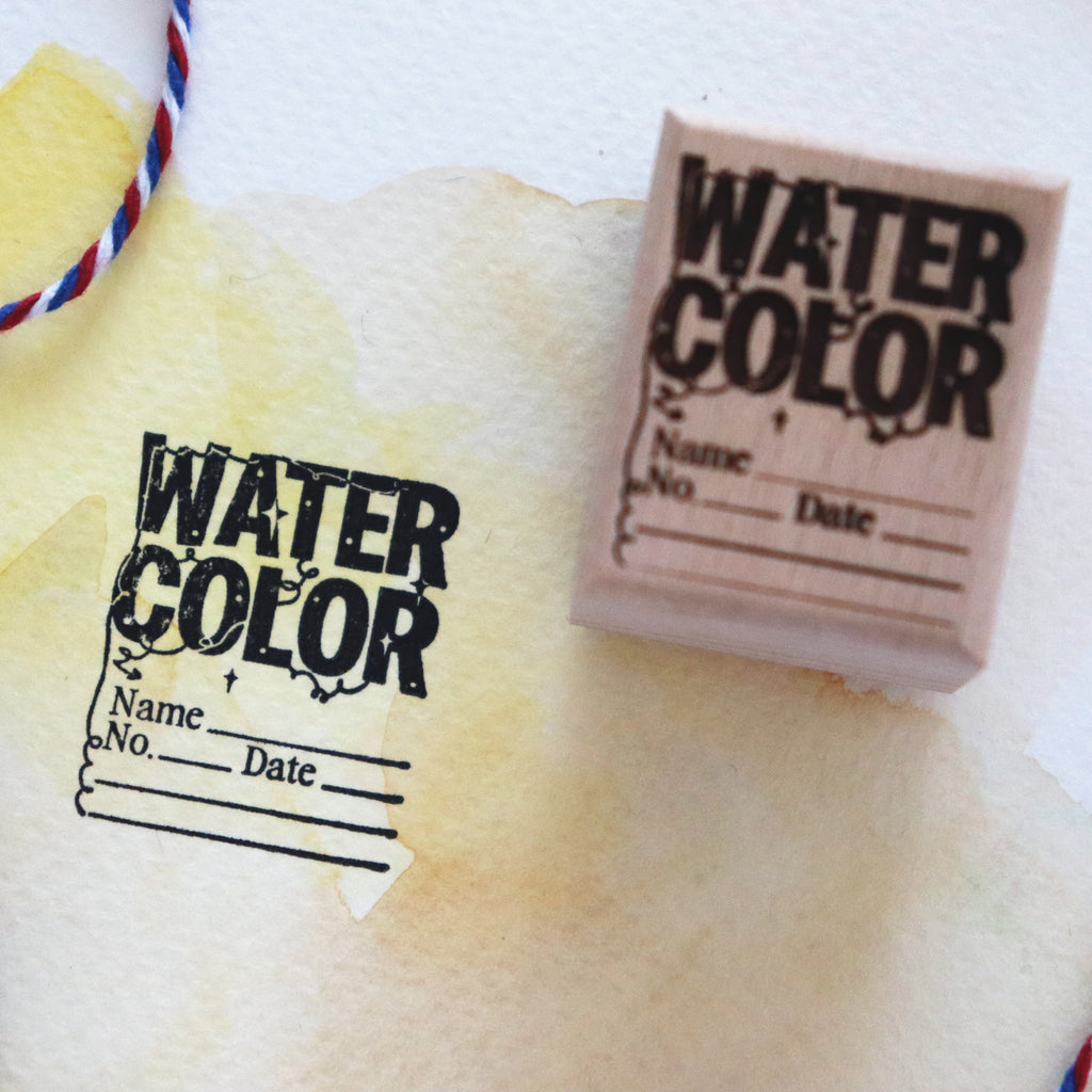 [Snow Joe] Wood Stamp - Watercolor Swatch