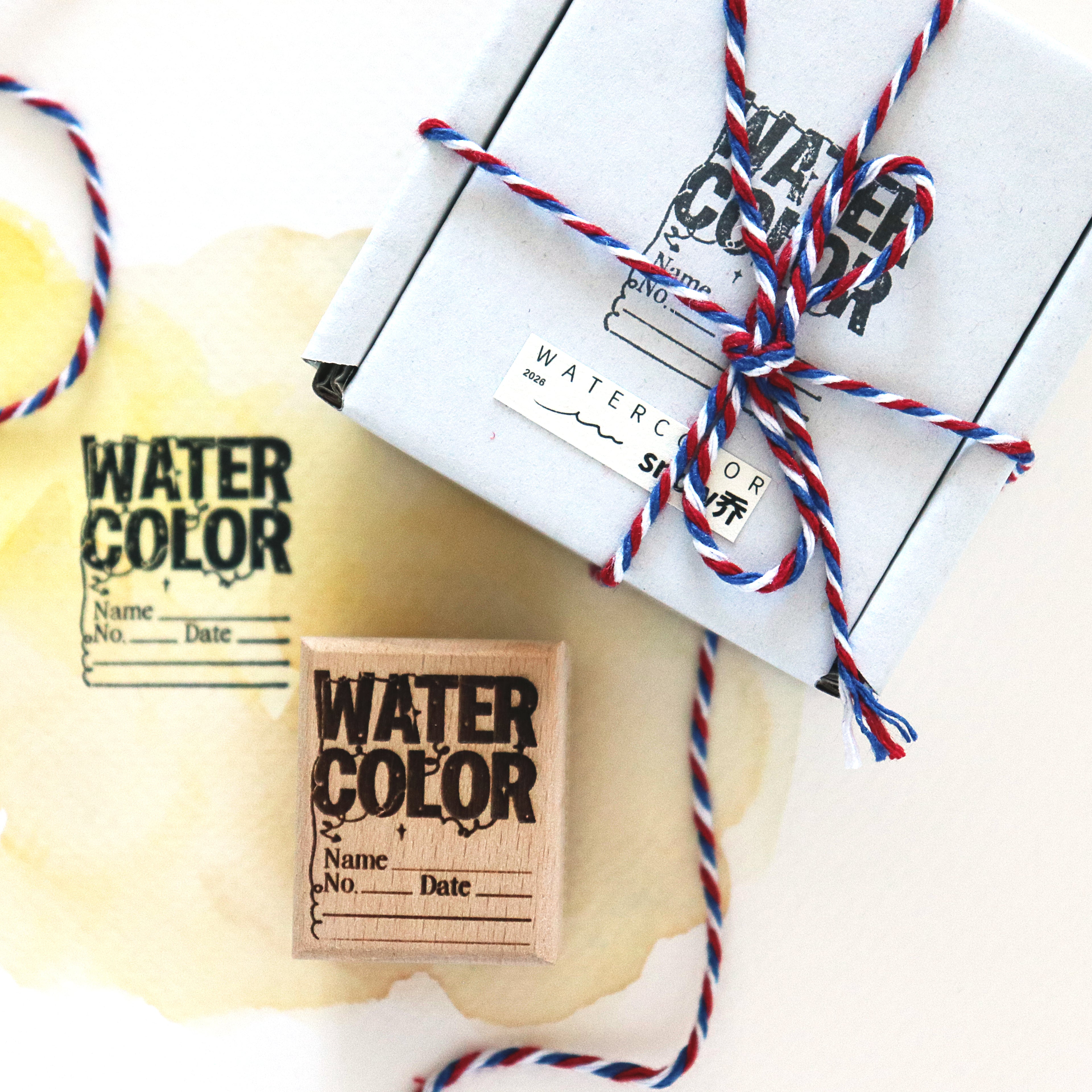 [Snow Joe] Wood Stamp - Watercolor Swatch