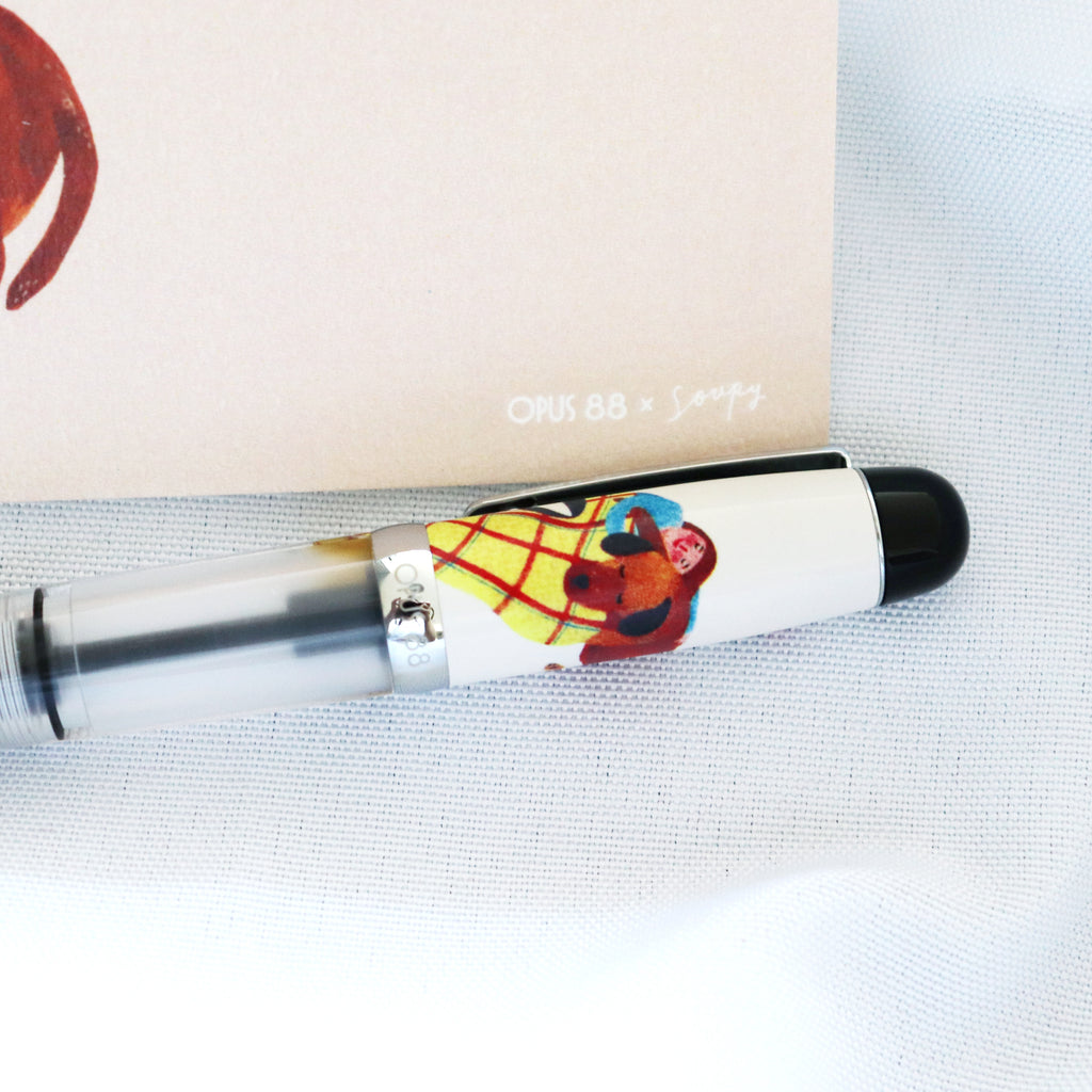 [OPUS 88] Hugging Mini Pocket Fountain Pen - Soupy Tang Collaboration