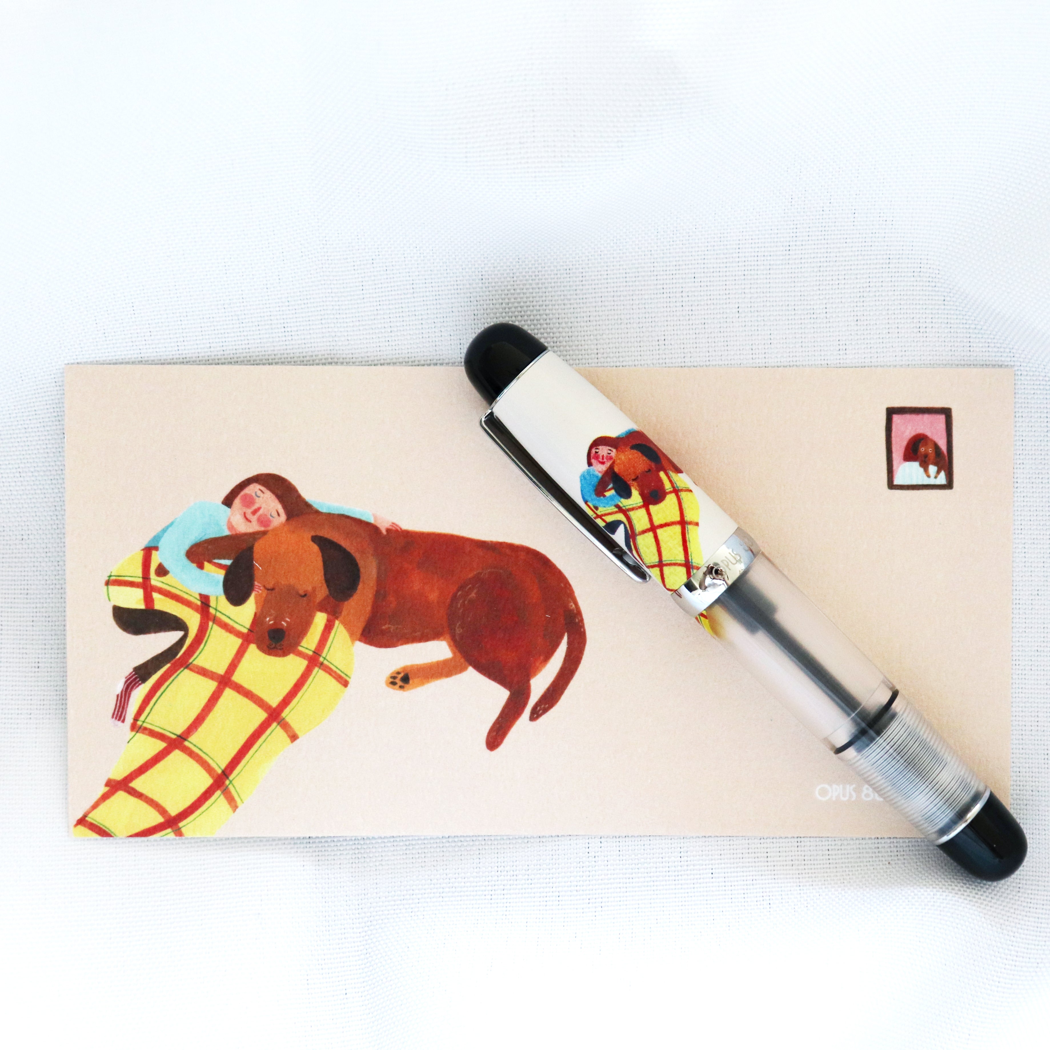 [OPUS 88] Hugging Mini Pocket Fountain Pen - Soupy Tang Collaboration