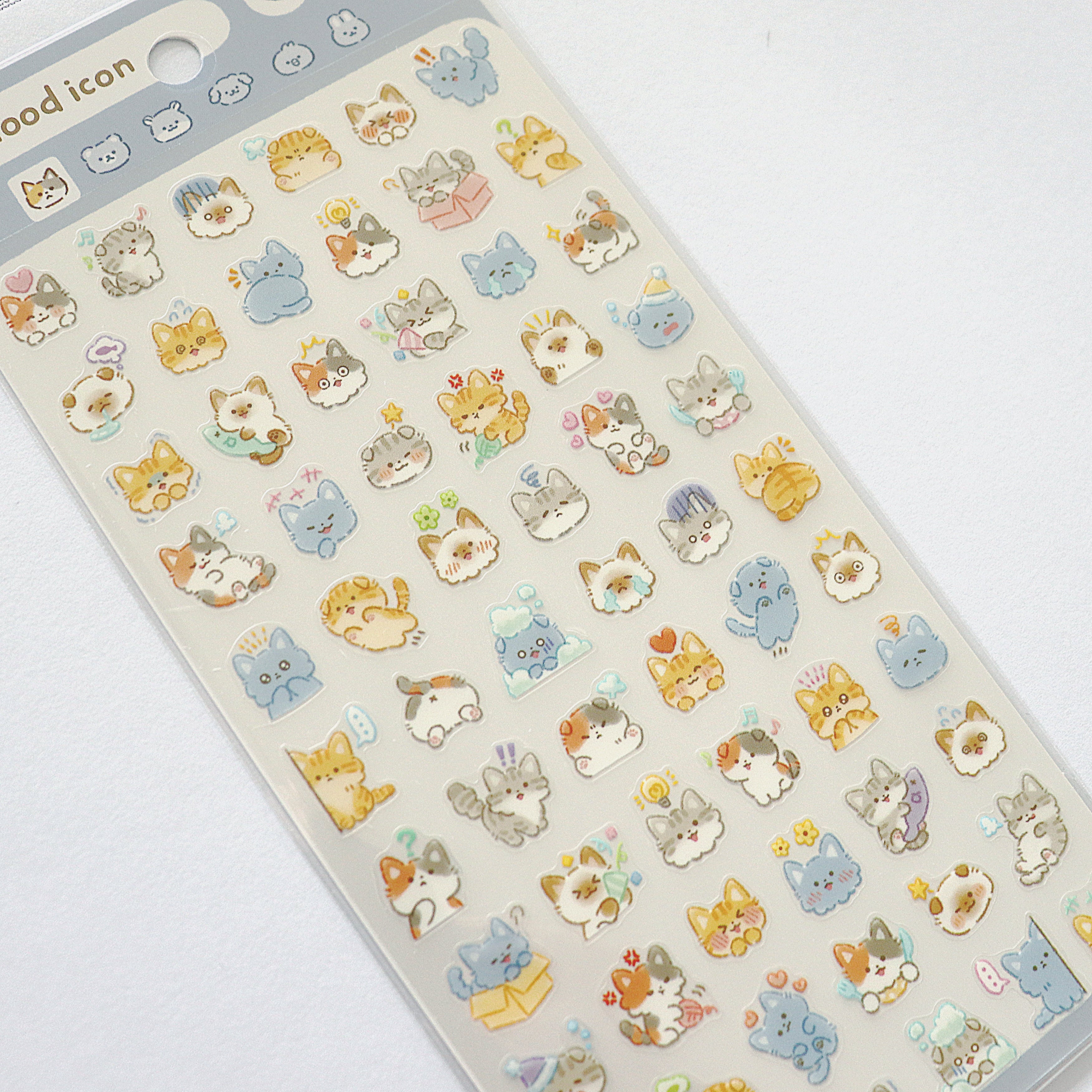 [Mind Wave] Mood Icon Stickers - Cat Emoji Expressions