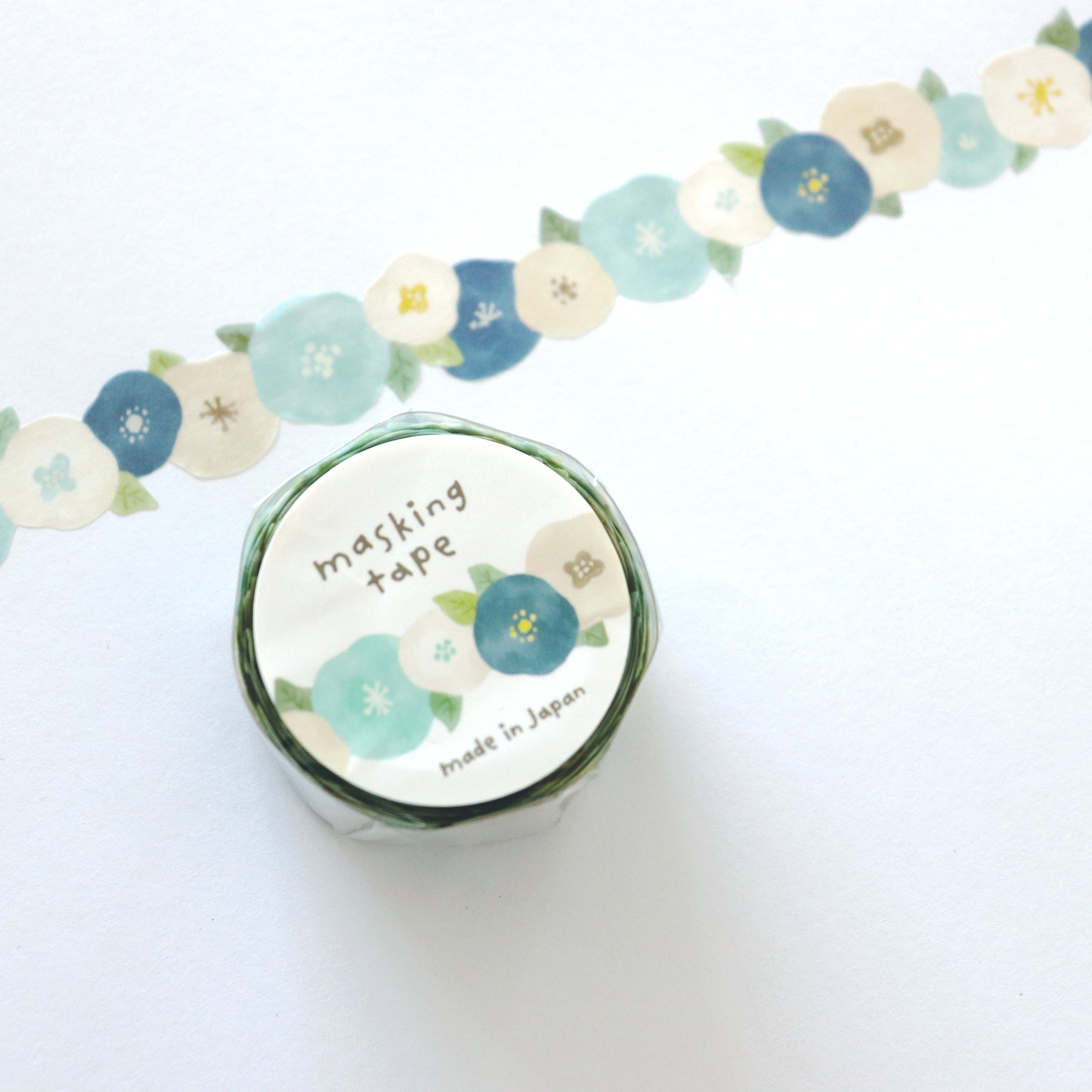 [Mind Wave] Rimless Die-Cut Masking Tape- Hana Ao