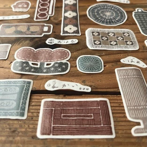 【Breezy Studio】Fabric 5cm kiss-cut washi tape