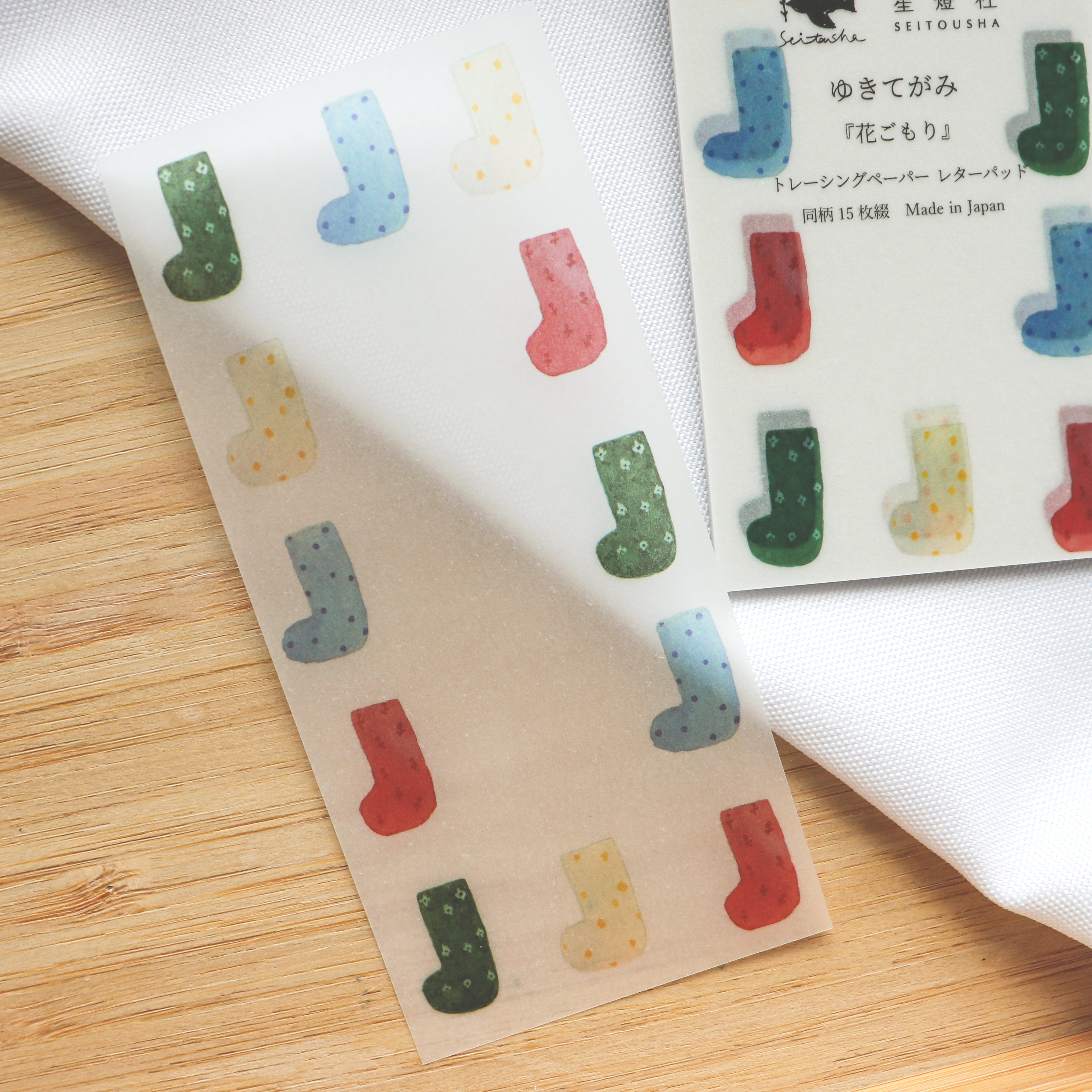 [Seitousha] Yukitegami Memo Pad – Socks
