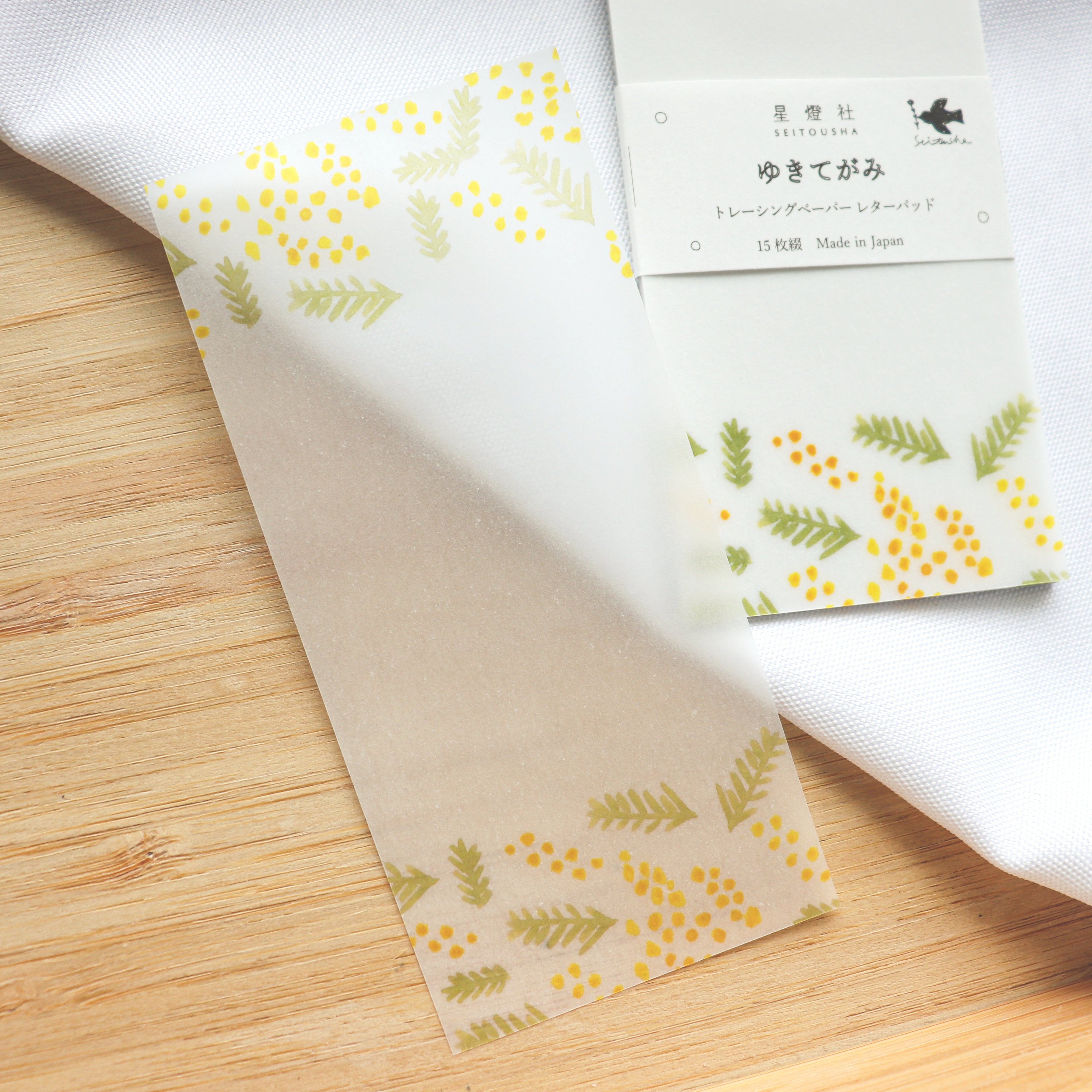 [Seitousha] Yukitegami Memo Pad – Letter of Dreams (Mimosa)