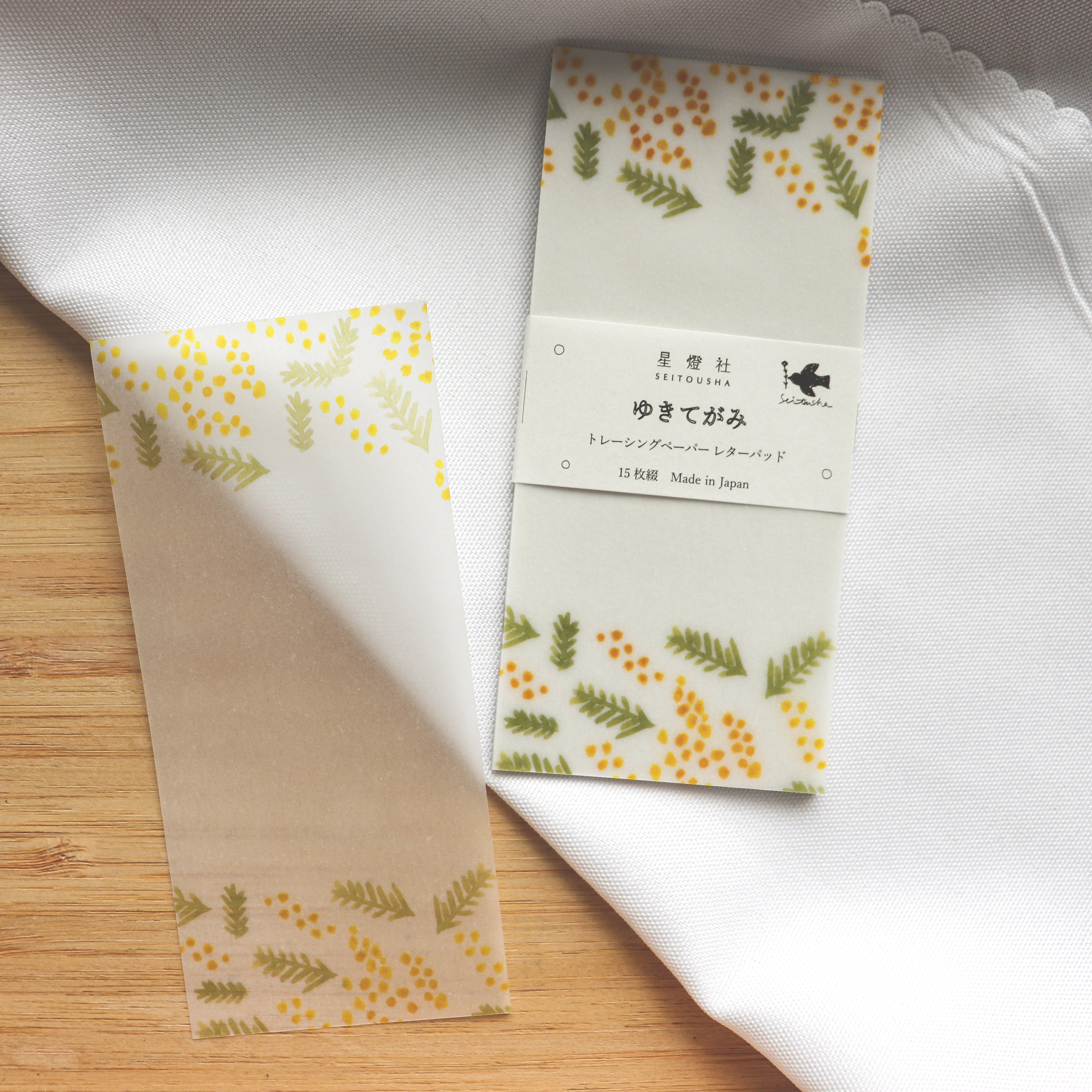 [Seitousha] Yukitegami Memo Pad – Letter of Dreams (Mimosa)