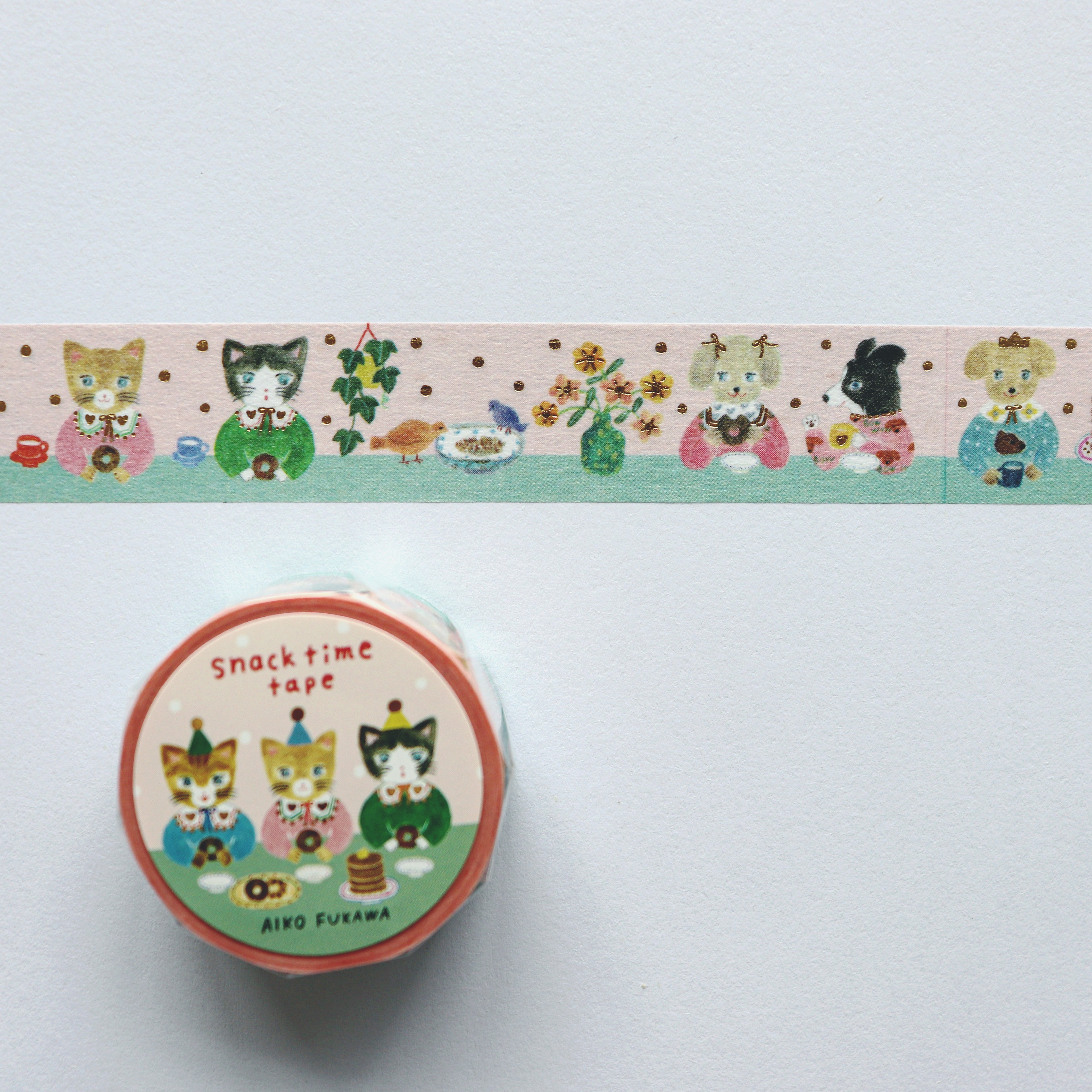 【Cozyca Products】 Aiko Fukawa- Masking Tape – Snack Time