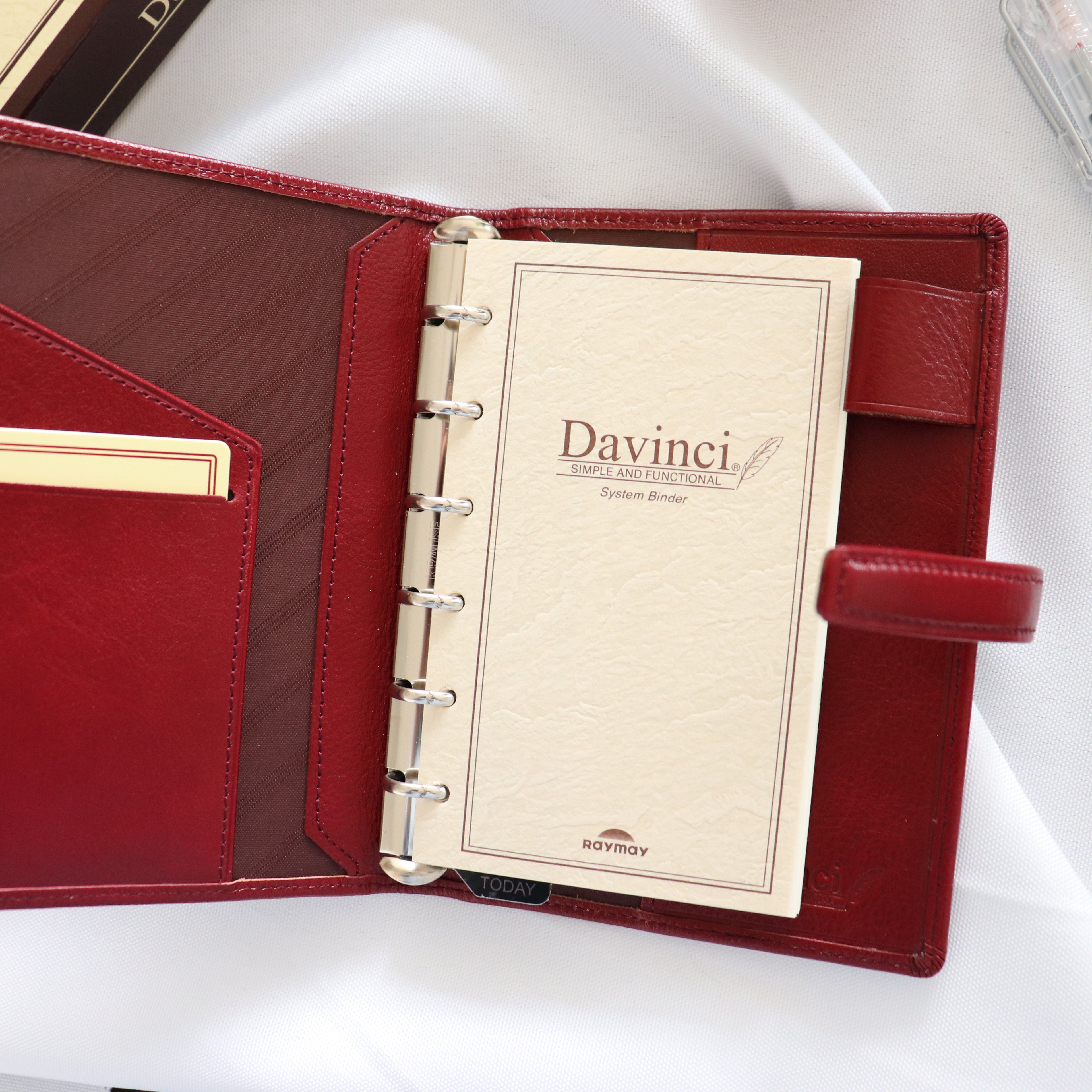 【Raymay Fujii】- Da Vinci Standard System Notebook — Pocket Size — Wine