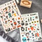 [Cozyca] Kuroneko Takumi Sticker Sheet – Robin-chan