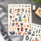 [Cozyca] Kuroneko Takumi Sticker Sheet – Robin-chan