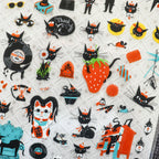 [Cozyca] Kuroneko Takumi Sticker Sheet – Robin-chan