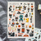 [Cozyca] Kuroneko Takumi Sticker Sheet – Robin-chan