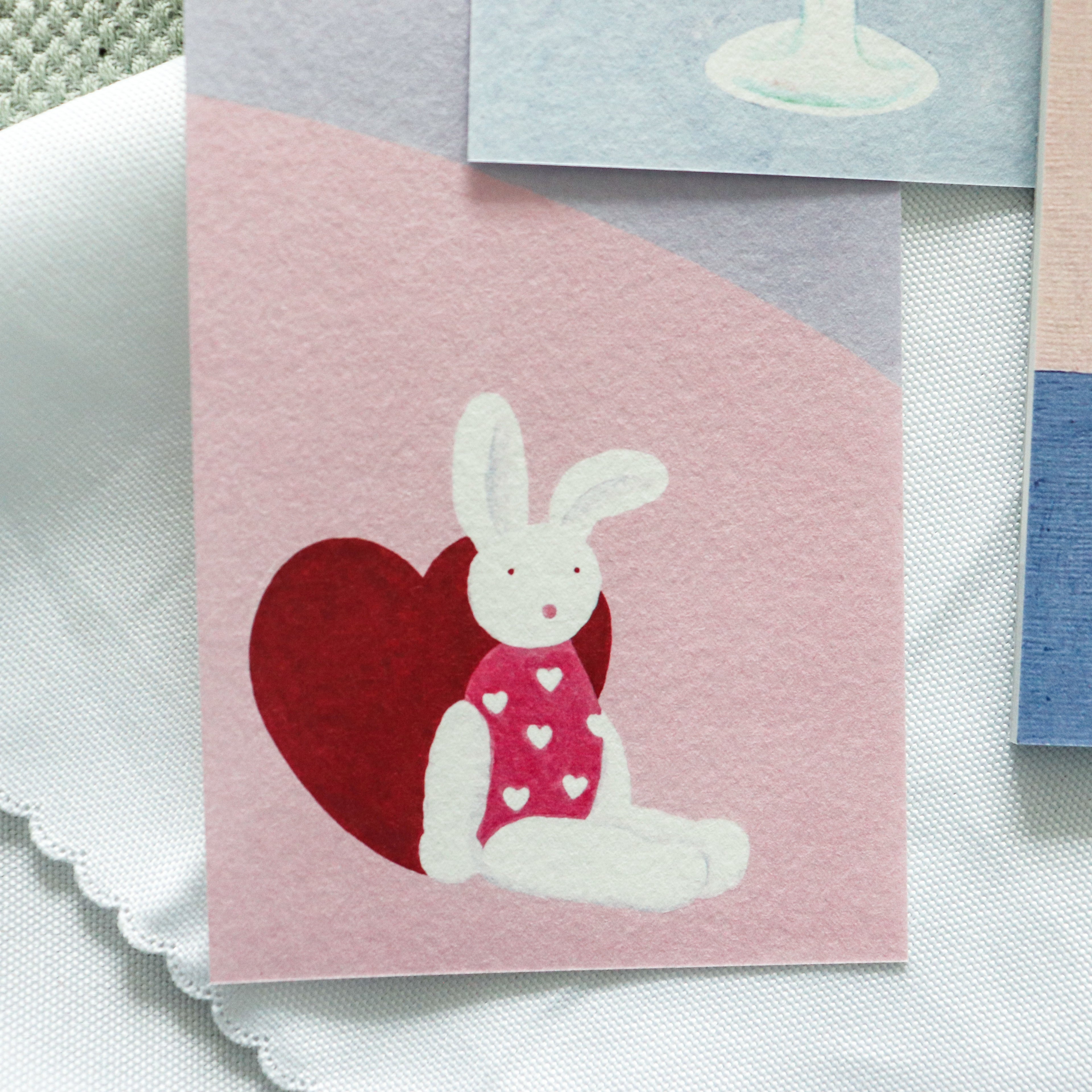 Hirose Beni One-Stroke Memo Pad — Hearts