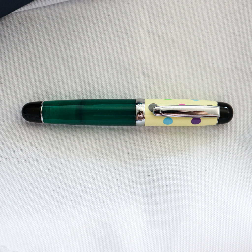 OPUS 88 Pocket Pen Polka Dot Green