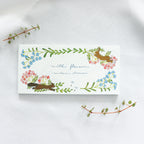 【Cozyca Product】Midori Asano- Slender Letter Pad - With Flowers