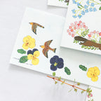 【Cozyca Product】Midori Asano- Slender Letter Pad - With Flowers
