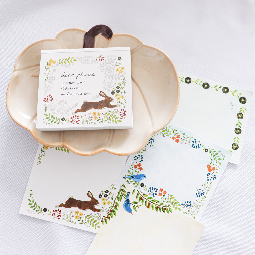 【Cozyca Product】Midori Asano- Block Memo- Dear Plants