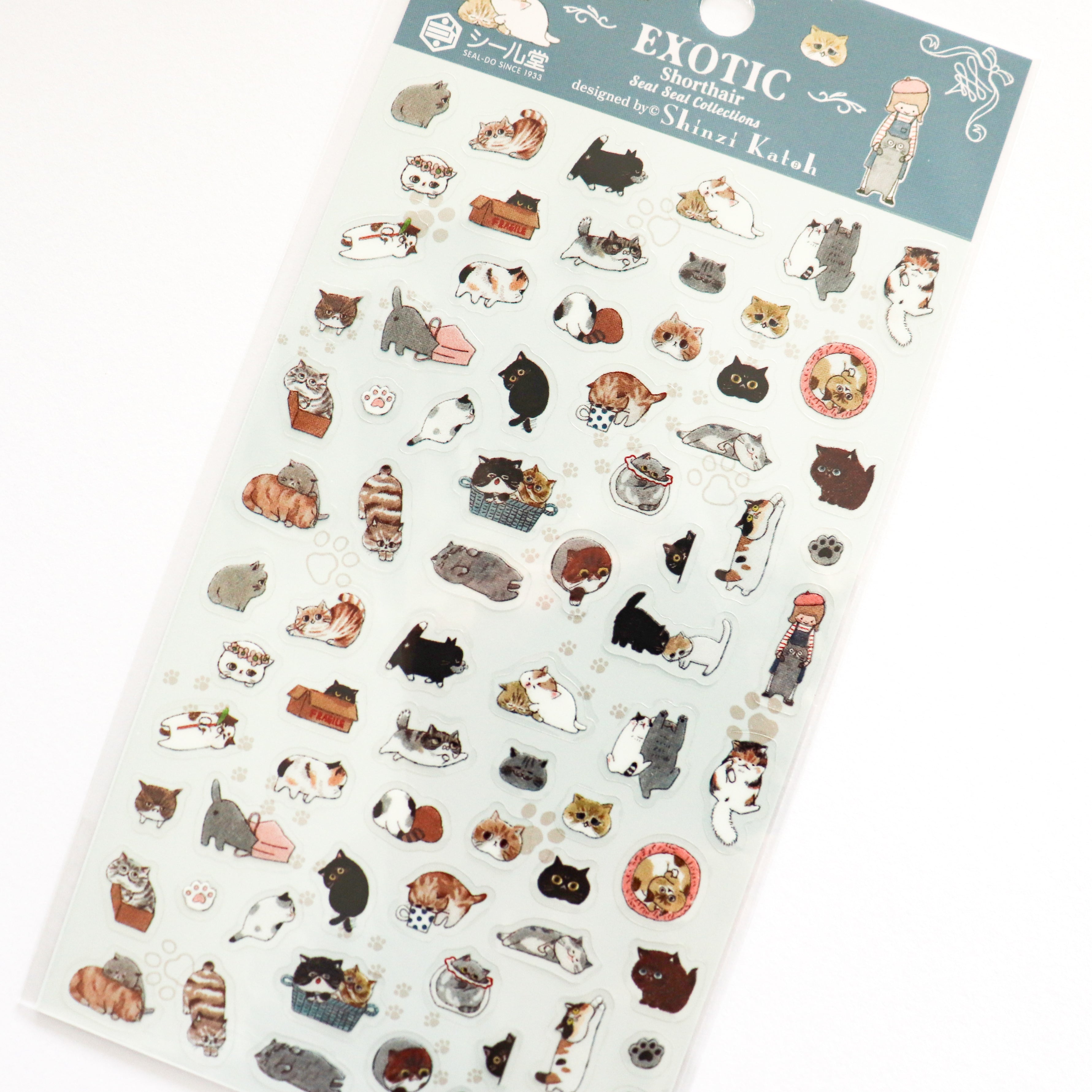【Cozyca Product】SEAL-DO Planner Stickers- Exotic Shorthair