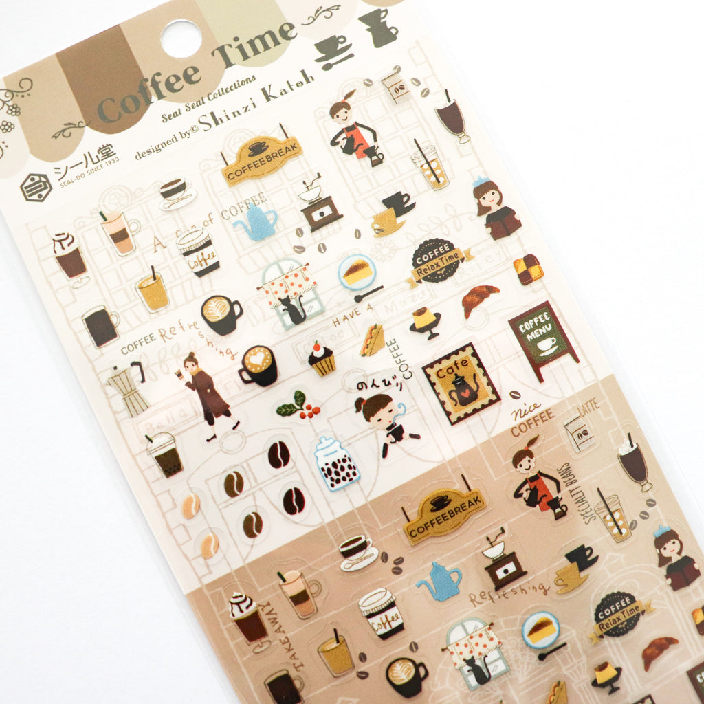 【Cozyca Product】SEAL-DO Planner Stickers- Coffee Time