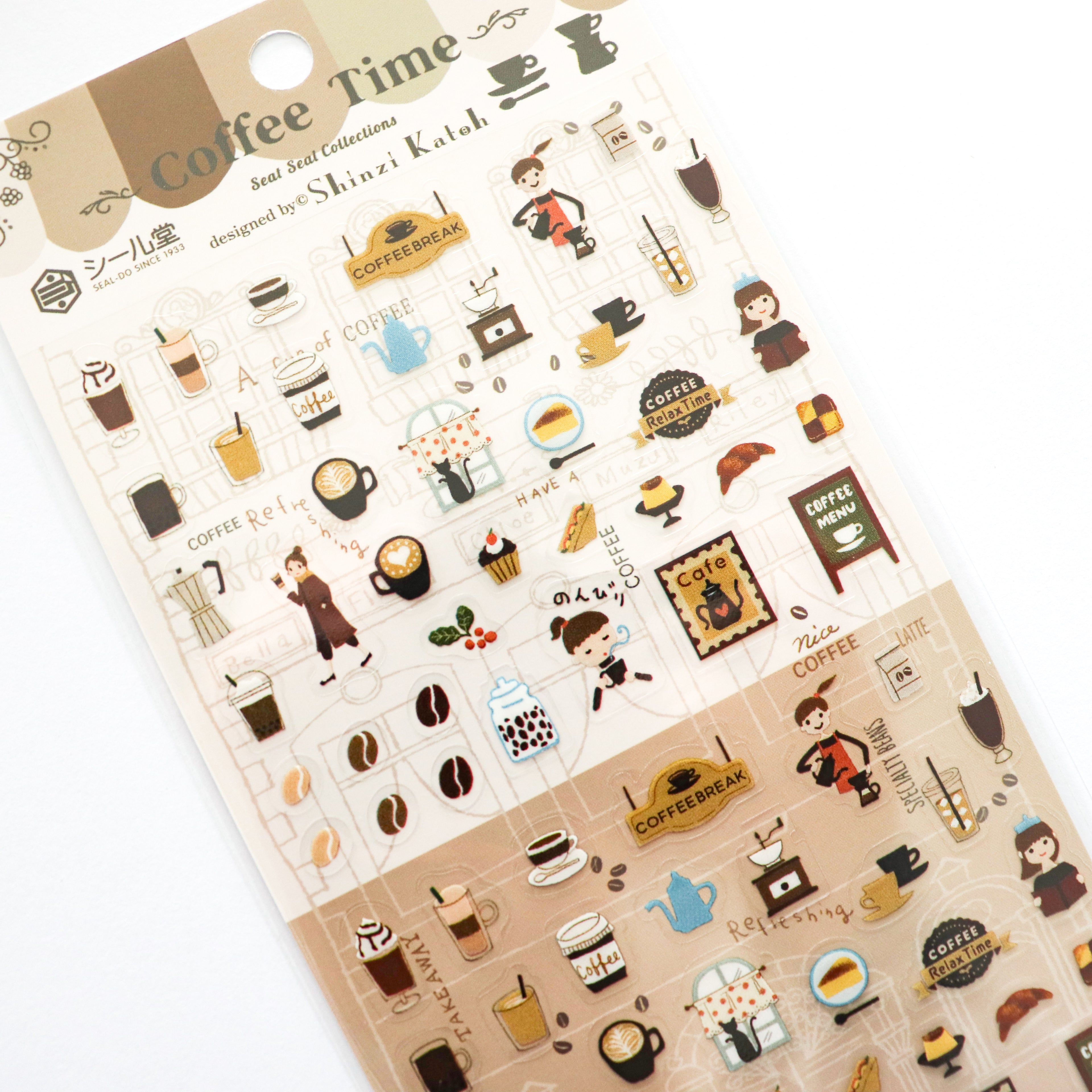 【Cozyca Product】SEAL-DO Planner Stickers- Coffee Time