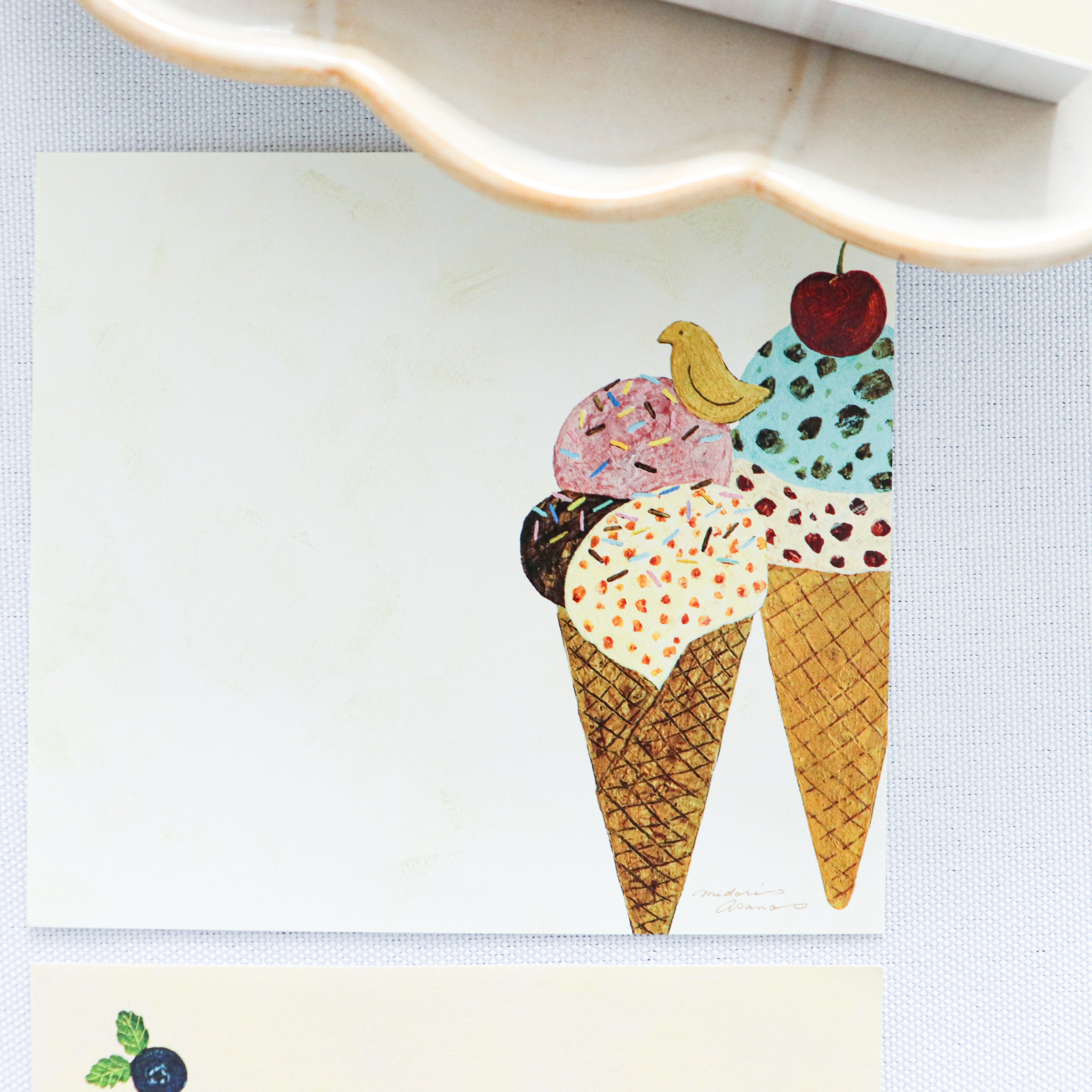 【Cozyca Product】Midori Asano- Block Memo- Three o' Clock