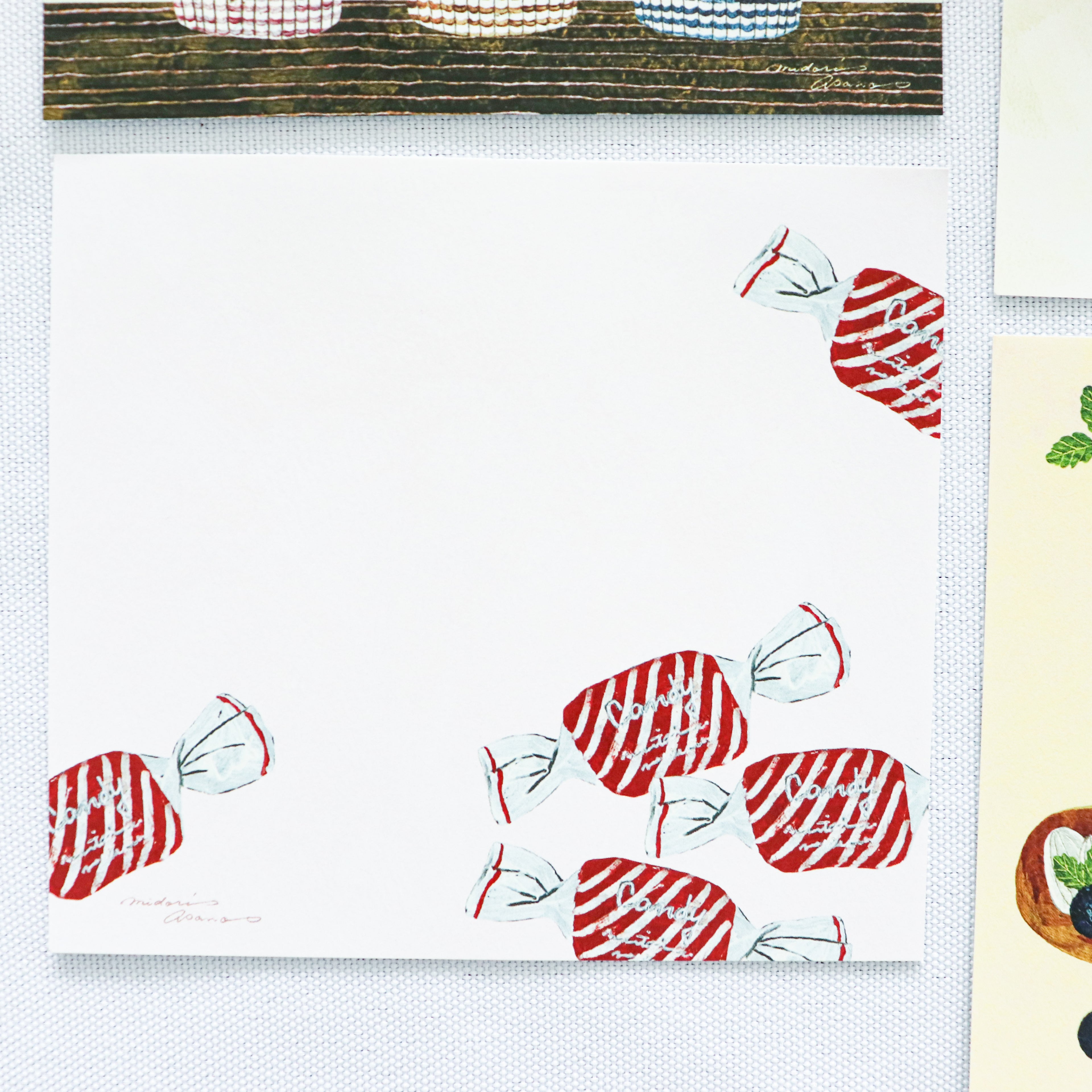 【Cozyca Product】Midori Asano- Block Memo- Three o' Clock