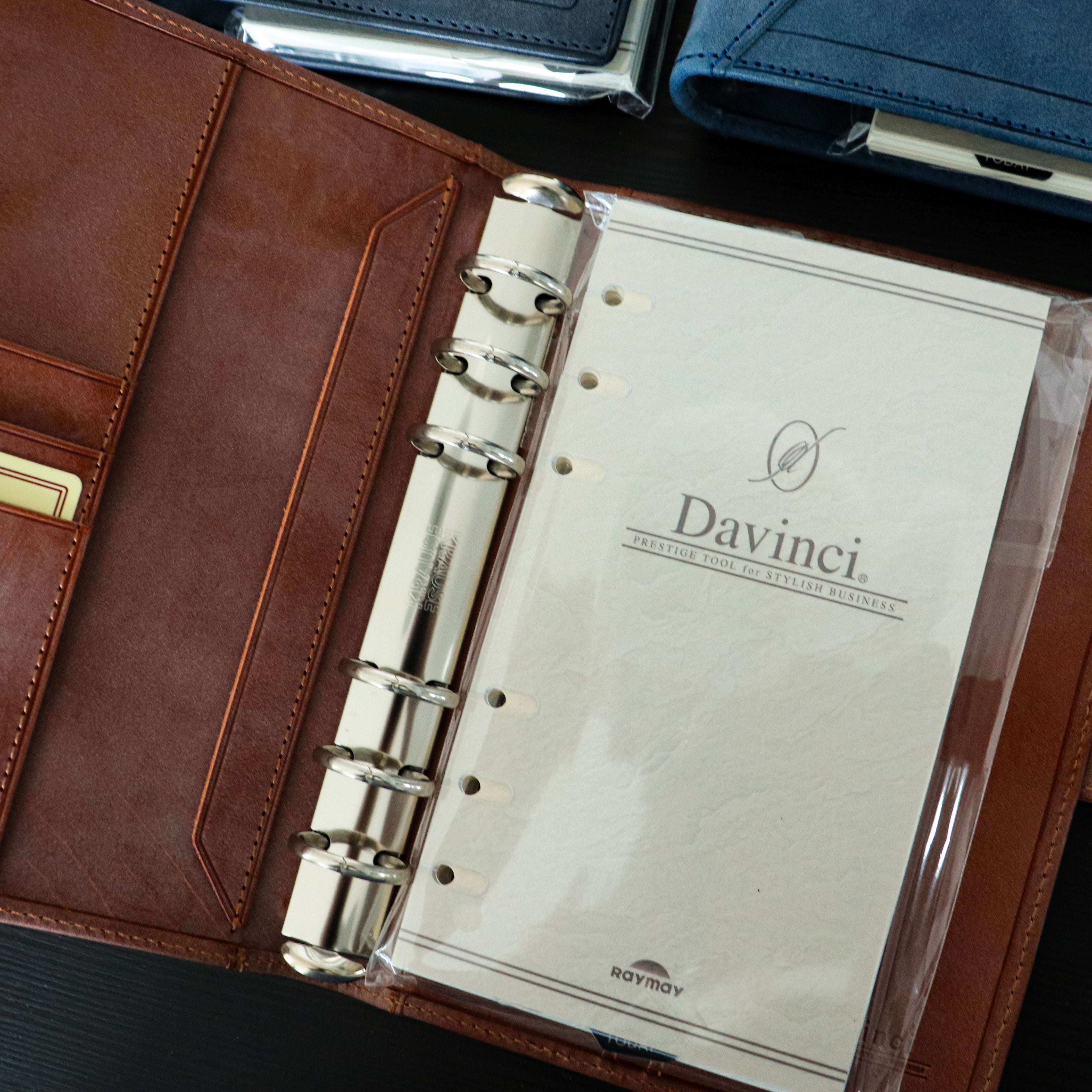 【Raymay Fujii Co】DAVINCI Agenda/Diary Book- Bible/ Personal Size- 24mm Ring