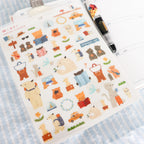 【Cozyca Products】Mariko Fukuoka- Sticker- Let's go on a trip