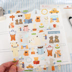 【Cozyca Products】Mariko Fukuoka- Sticker- Let's go on a trip