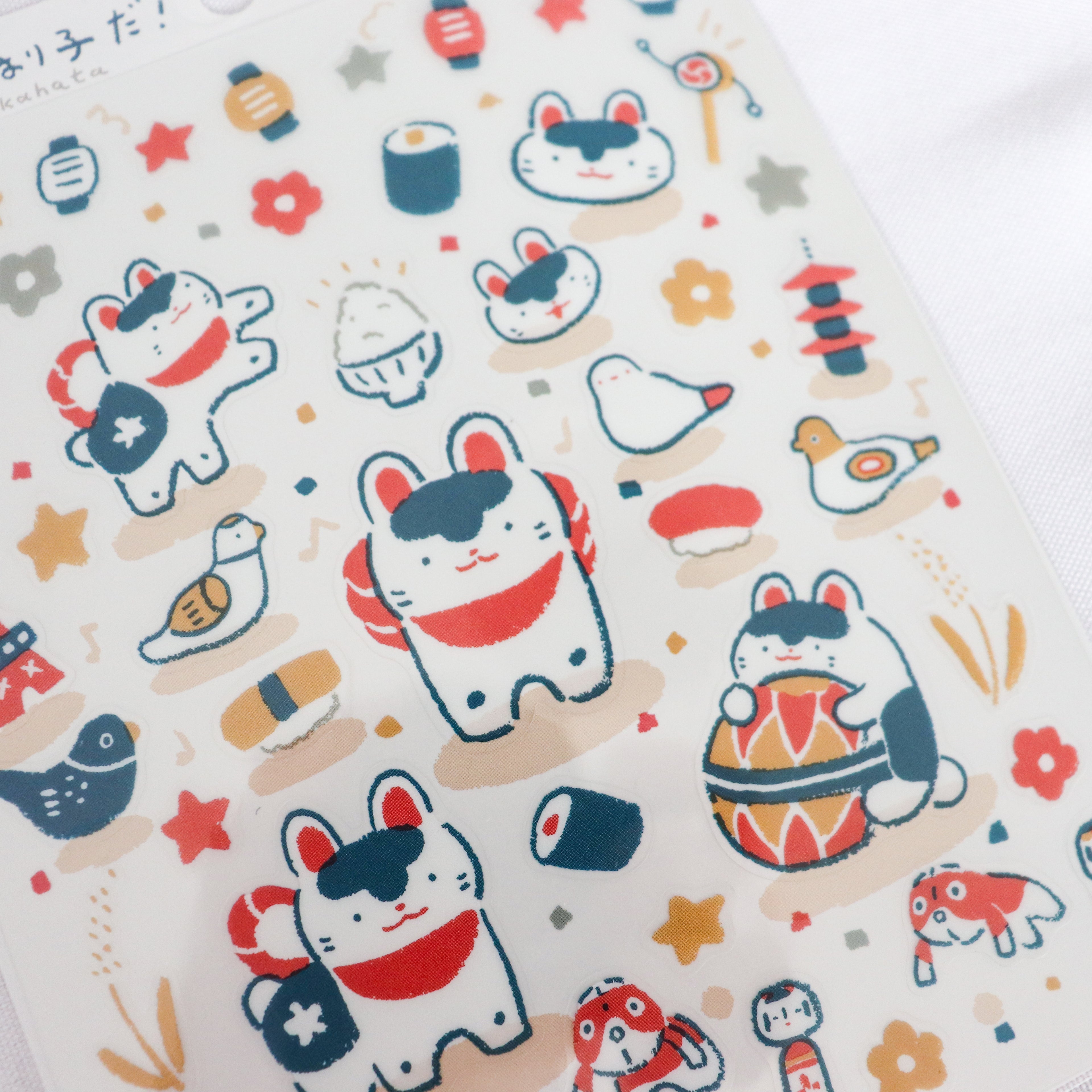 【Cozyca Products】Masao Takahata- Stickers- It's a Festival, Inu-hariko!