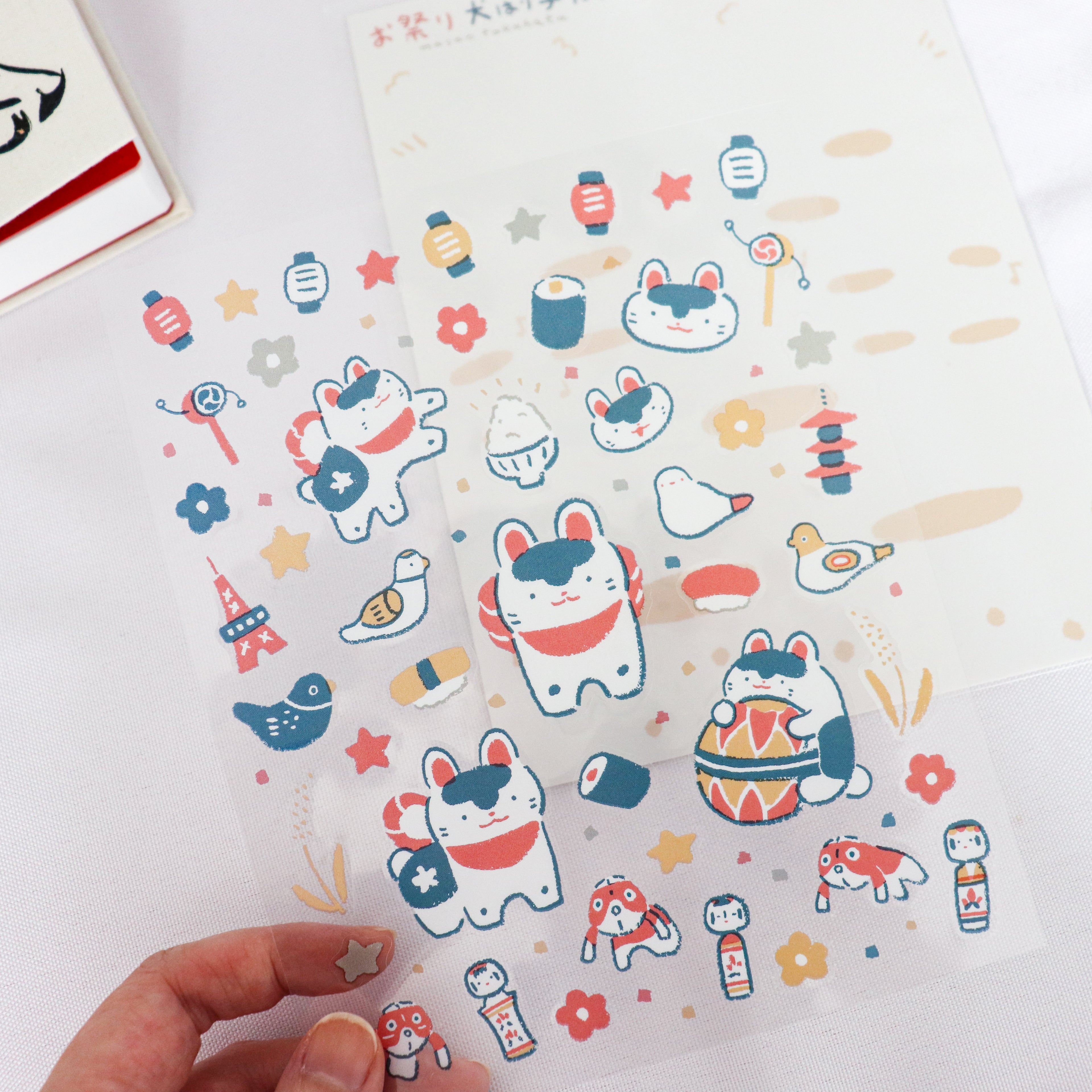 【Cozyca Products】Masao Takahata- Stickers- It's a Festival, Inu-hariko!