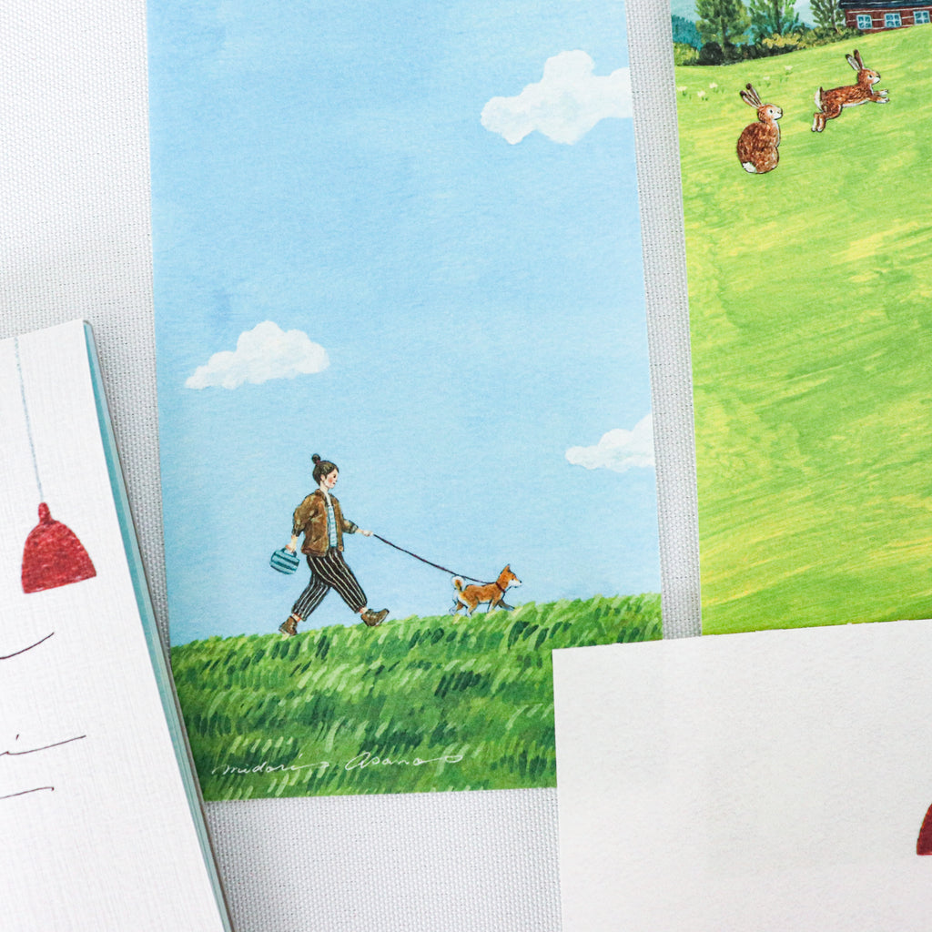 【Cozyca Products】Midori Asano- Slender Letter Pad- memo pad- One Day