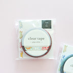 Mind Wave - Clear Tape 7mm W- Pop Colour Cat & Dog