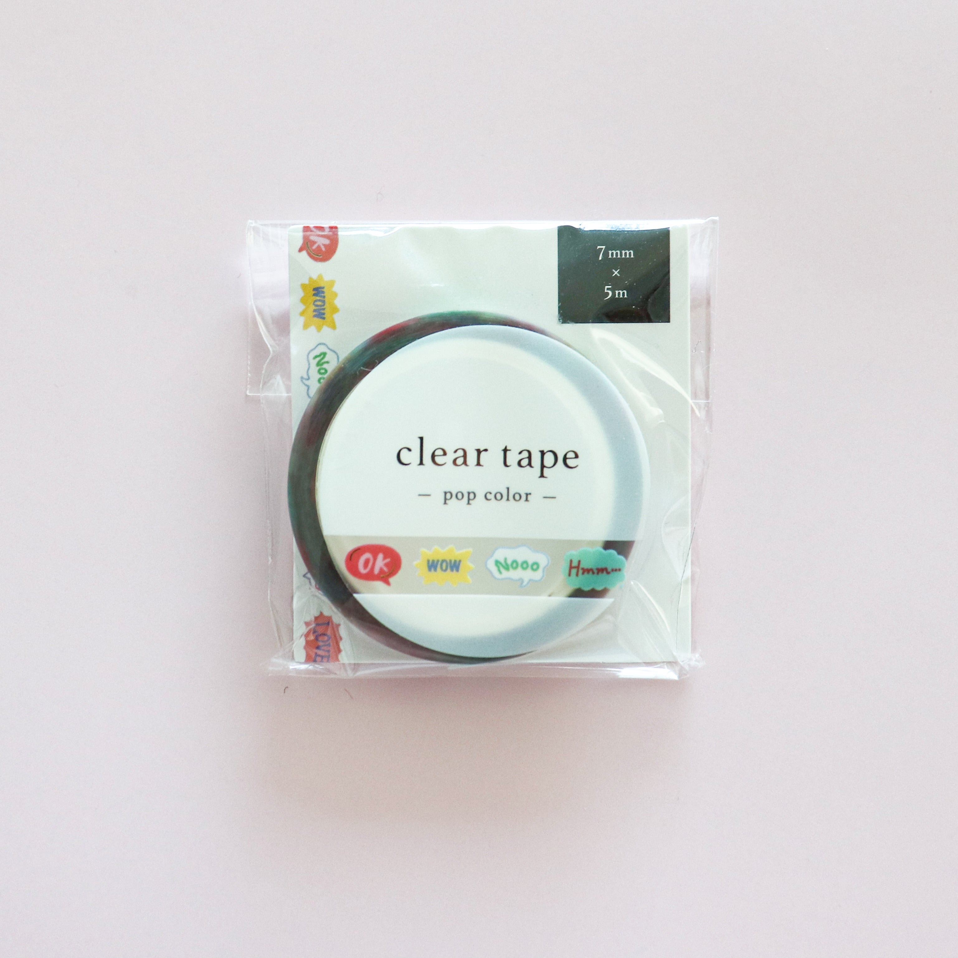 Mind Wave - Clear Tape 7mm W- Pop Color Speech Bubble