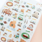 【Cozyca Products】Mariko Fukuoka- Sticker- Tea Time