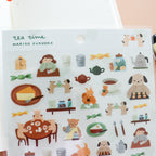 【Cozyca Products】Mariko Fukuoka- Sticker- Tea Time