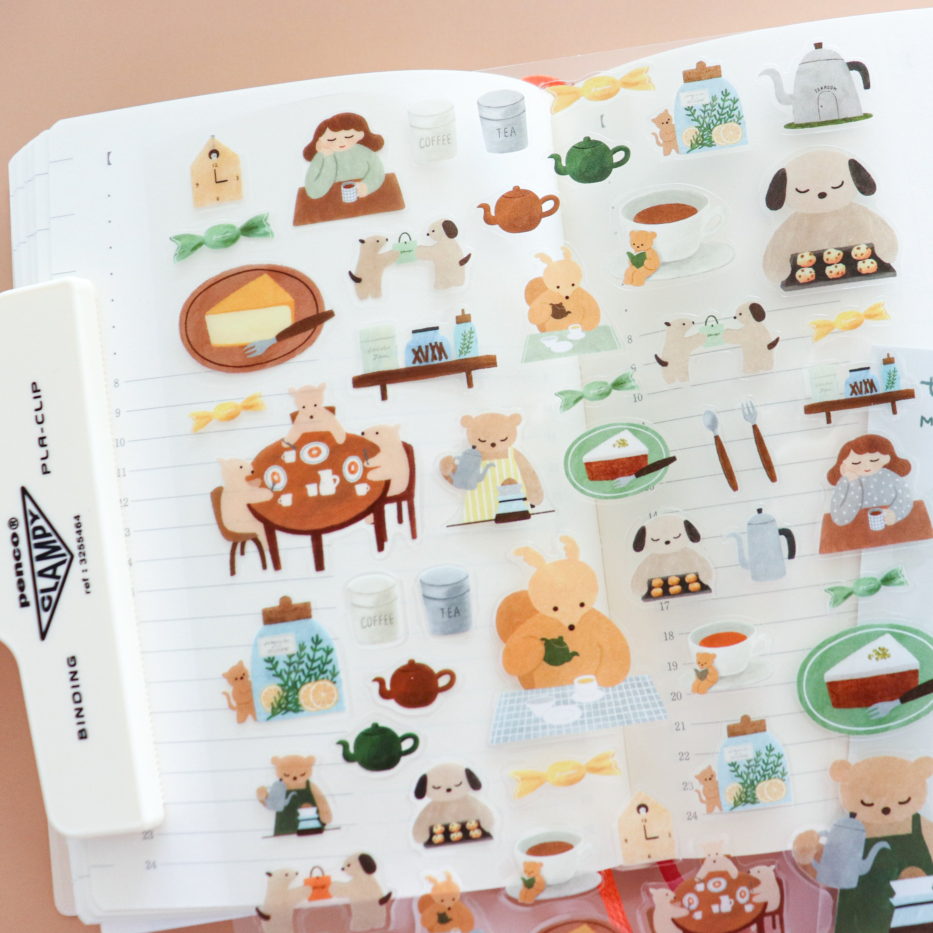 【Cozyca Products】Mariko Fukuoka- Sticker- Tea Time