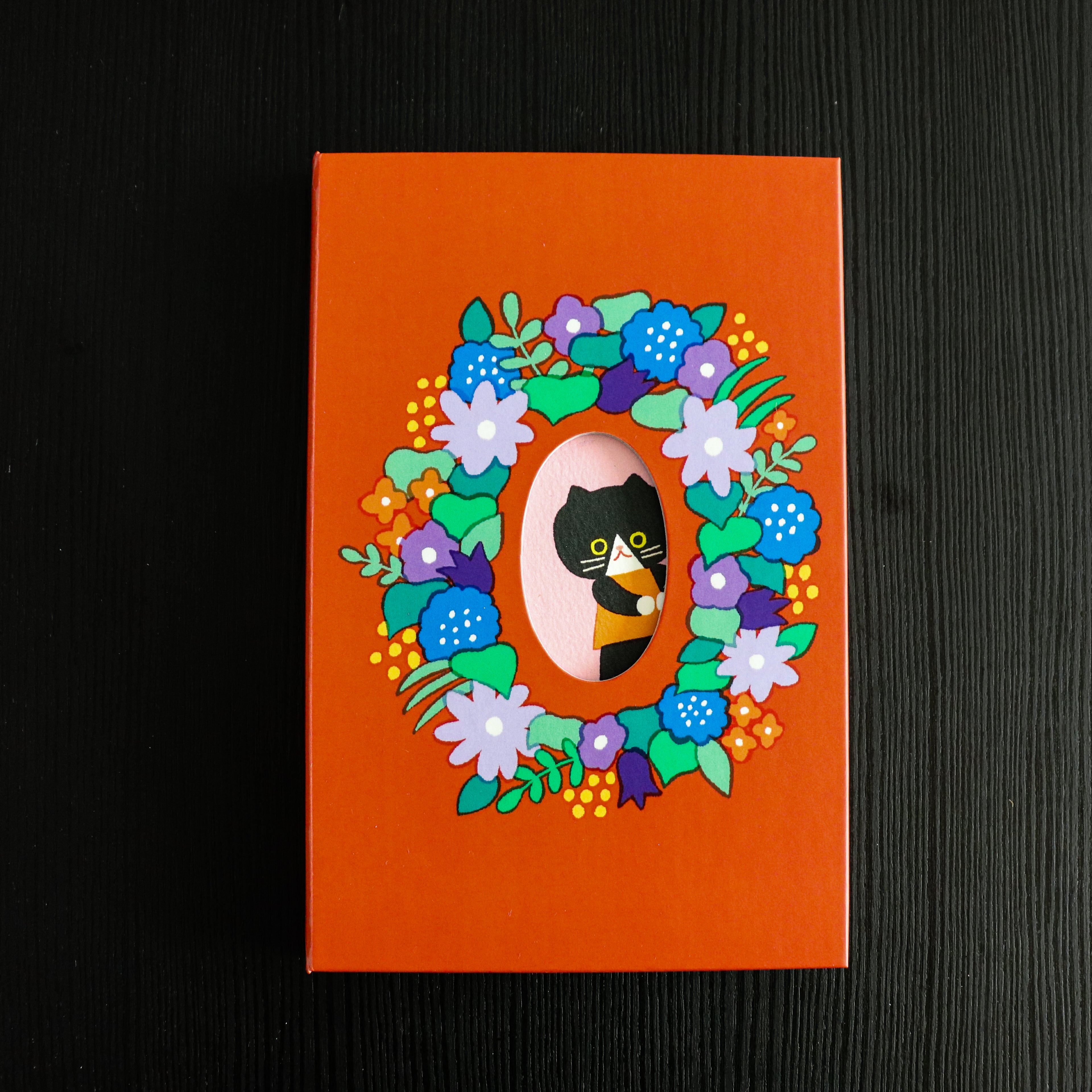 [Booco] - B6 Notebook- Cat's Sumi Series - Flower Wreaths