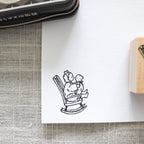 Krimgen -Wood Rubber Stamp - Rocking Chair