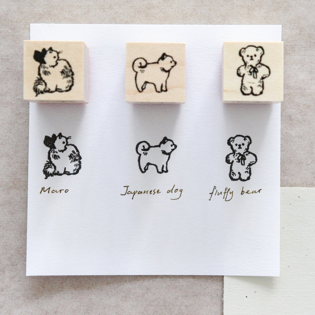 Krimgen -Wood Rubber Stamp - Little Animal Series