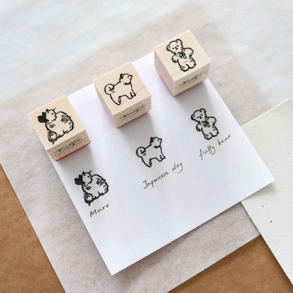 Krimgen -Wood Rubber Stamp - Little Animal Series