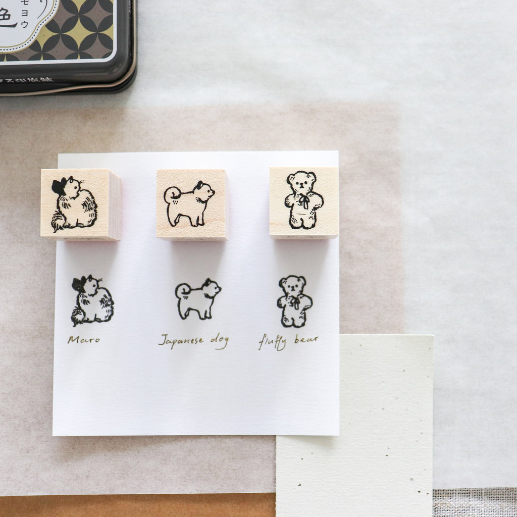 Krimgen -Wood Rubber Stamp - Little Animal Series